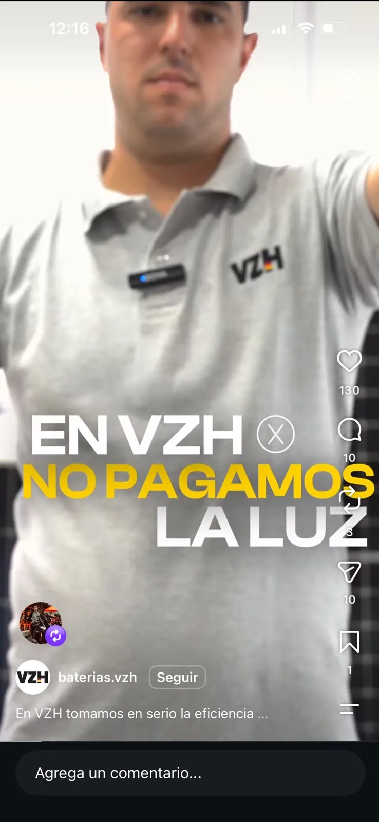 Reel de VZH: En VZH no pagamos la luz
