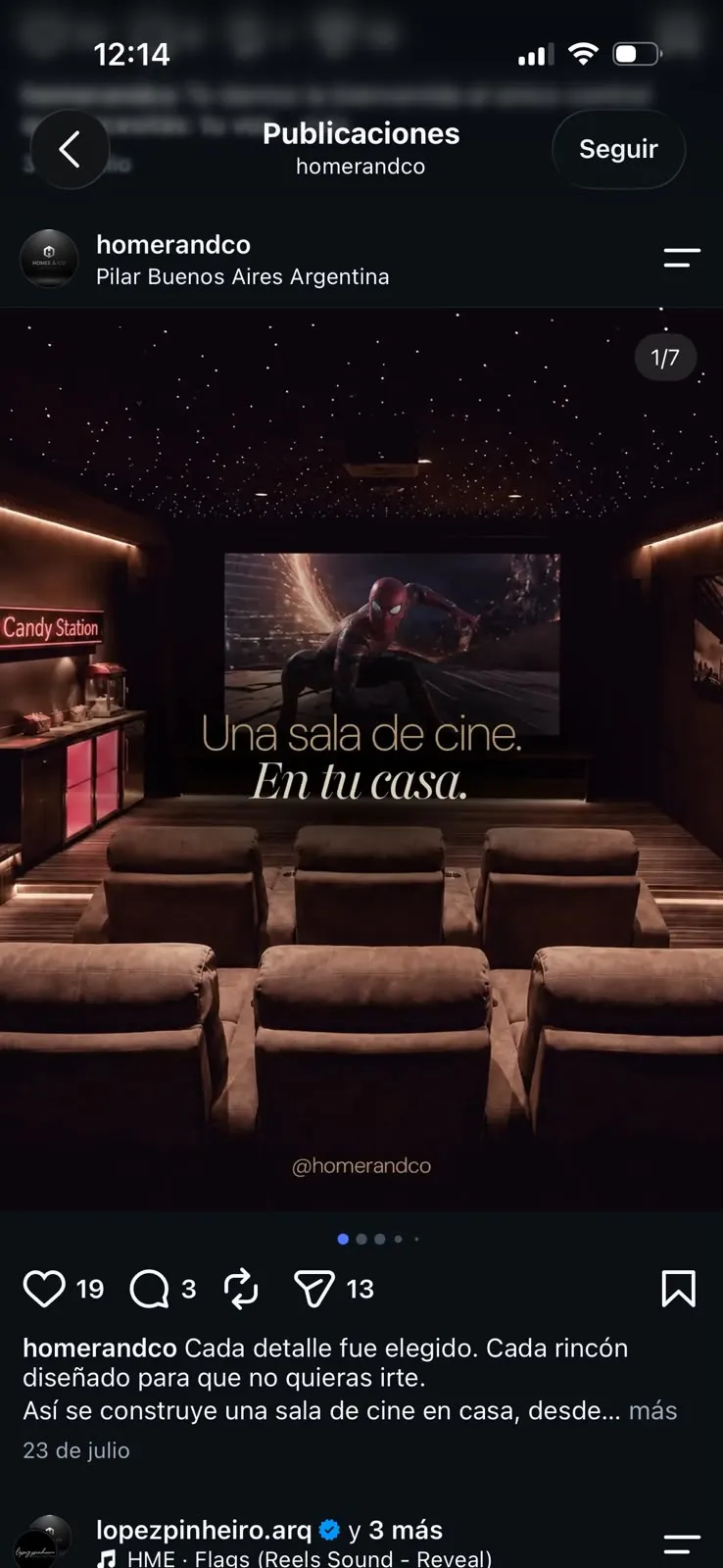 Carrusel de Homer & Co: Una sala de cine. En tu casa.