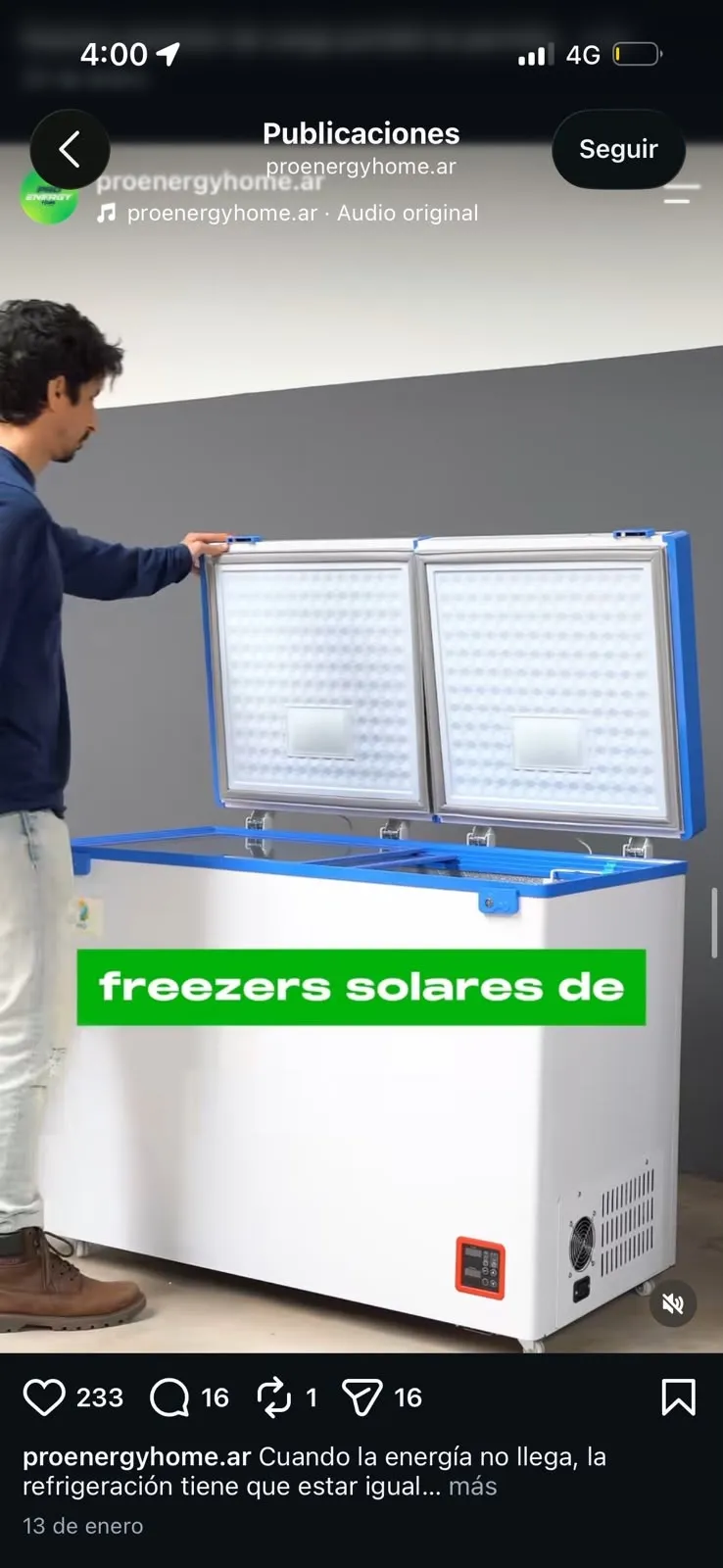 Reel de PRO ENERGY Home: Freezers solares
