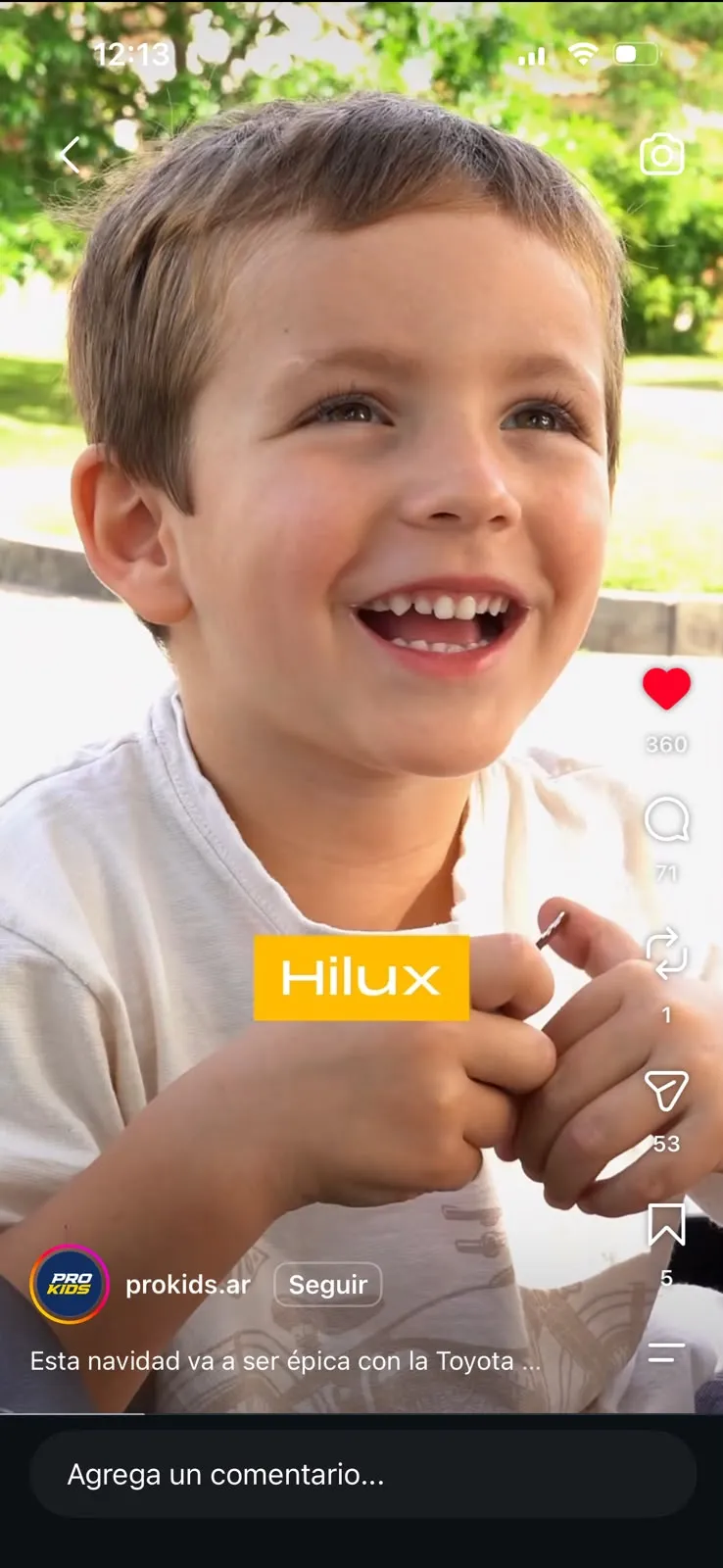 Reel de PRO KIDS: Hilux