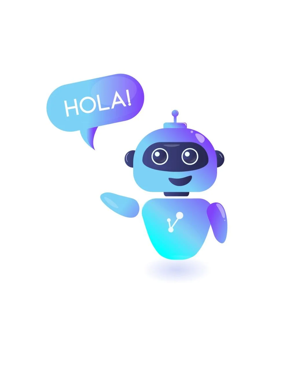 Personaje robot de CYT Comunicaciones saludando