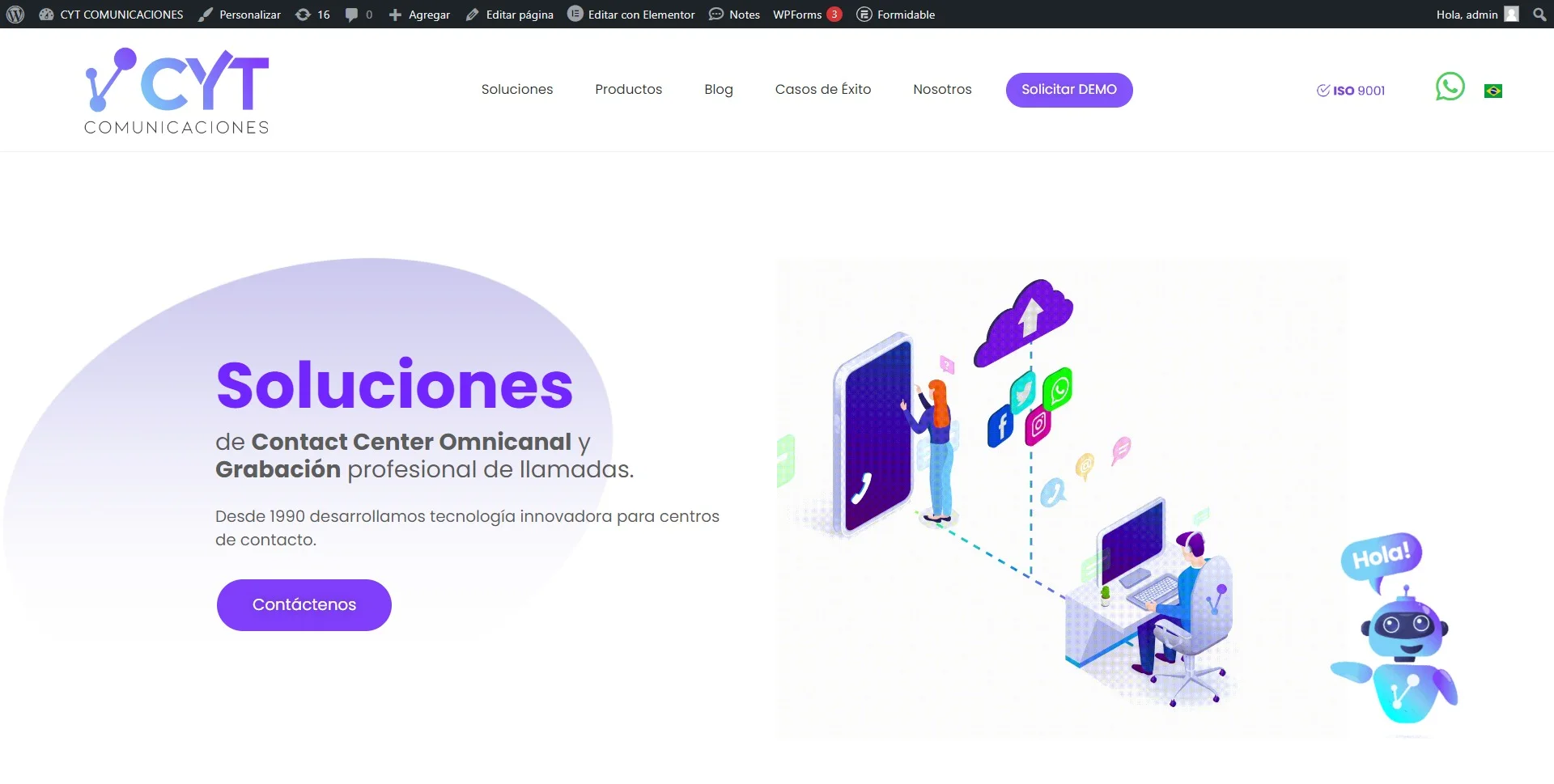 Home del sitio de CYT Comunicaciones